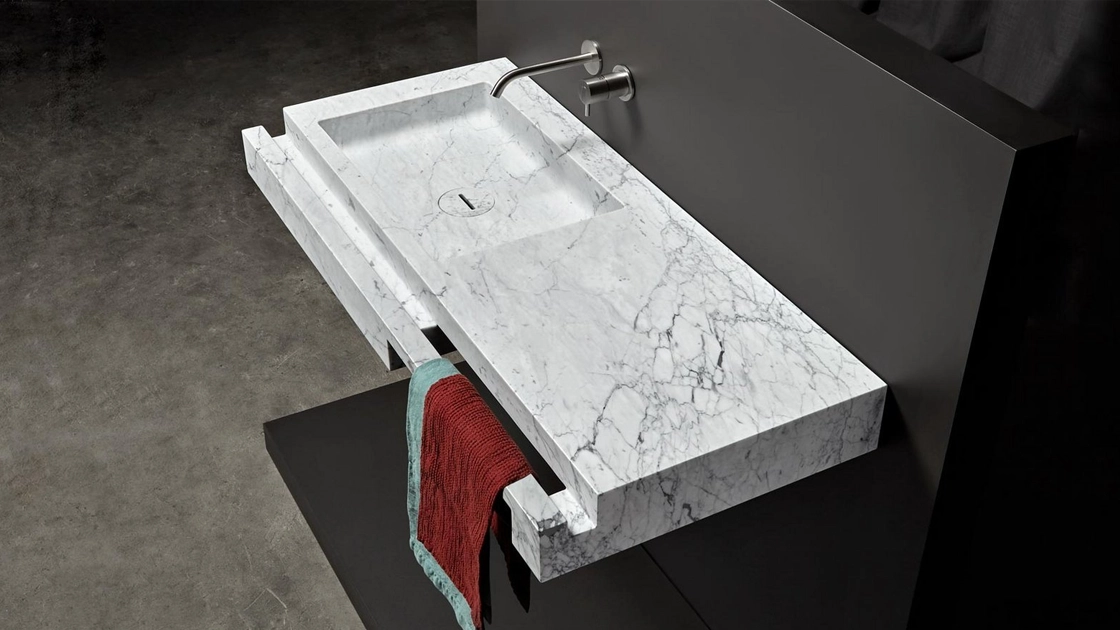 Marmor Waschtisch Bianco Carrara